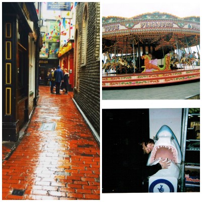 L-R: The Lanes in the rain, Believe showcase at Carousel, Sam feeling Jaws' pain